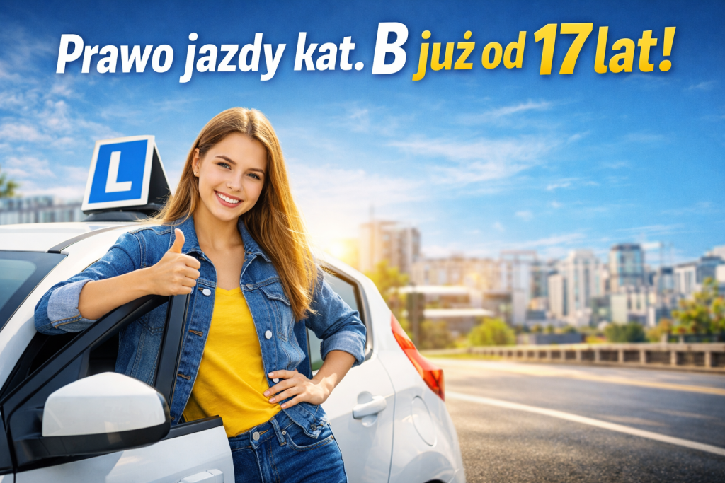 🚗 Prawo jazdy kat. B&nbsp;już od&nbsp;17 lat!