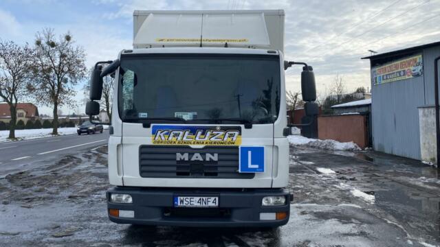 Man TGL 12.240 + przyczepa OBERMAIER kurs  prawa jazdy kategorii C+E