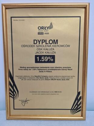 Złote wyróznienie OSK Kałuża