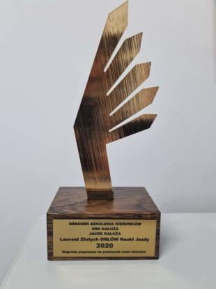 Złoty Orzeł za zajęcie 1go miejsca dla OSK Kałuża